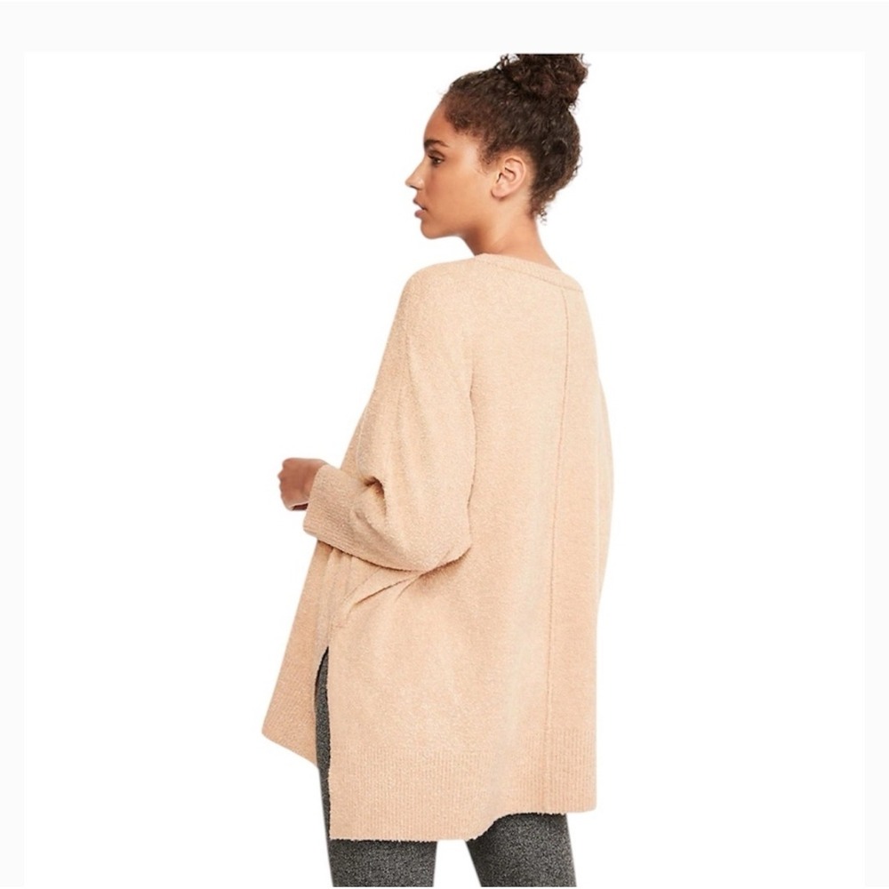 Lou & Grey Boucle Oversized Poncho Sweater Oatmeal Beige XS/S 479401